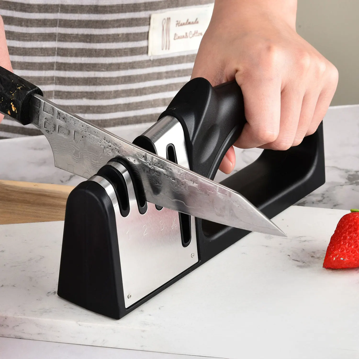 Four In One Quick Sharpener Handheld Multifunctional Knife Sharpening Tool Stainless Steel Blade Kitchenware Whetstone