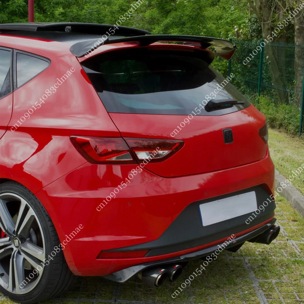 

For Seat Leon MK3 MK3.5 5F Cupra FR SC ST TSI TDI TGI 2012-2020 Hatchback Rear Spoiler Splitter Trunk Roof Wing Body Kit Tuning
