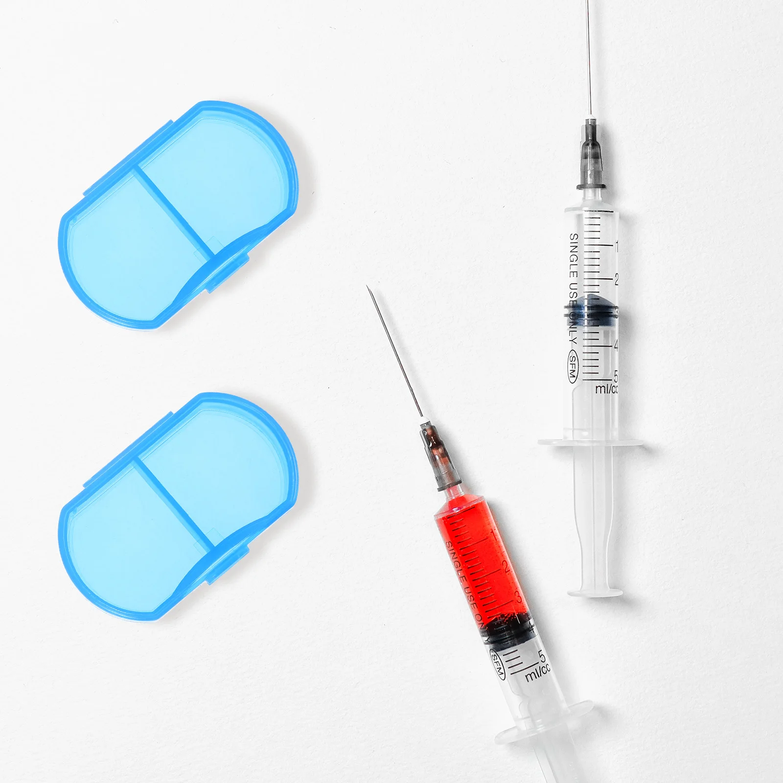 

6Pcs Medicine Organizer Small Plastic Portable Pill Cases Travel Dispenser Storage Box Compact Vitamin Holder Small Case