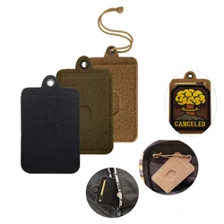 Tactical Badge Magic Sticker Extension Pendant ID CARD Bus Card Bank Card Storage Bag Pendant Bag