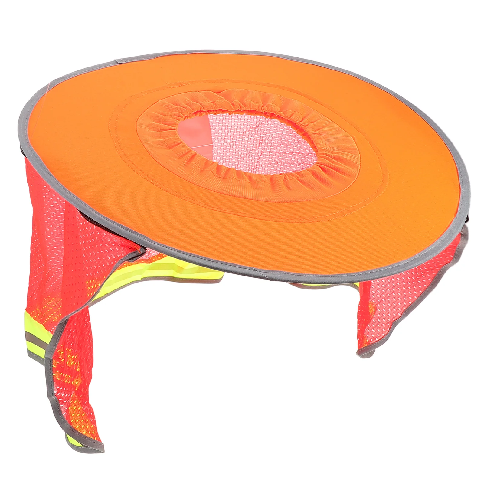 

HardHat SunShade AdjustableElasticBand SafetyHelmet Visor NeckCover Included Worker LaborProtection Accessories Orange