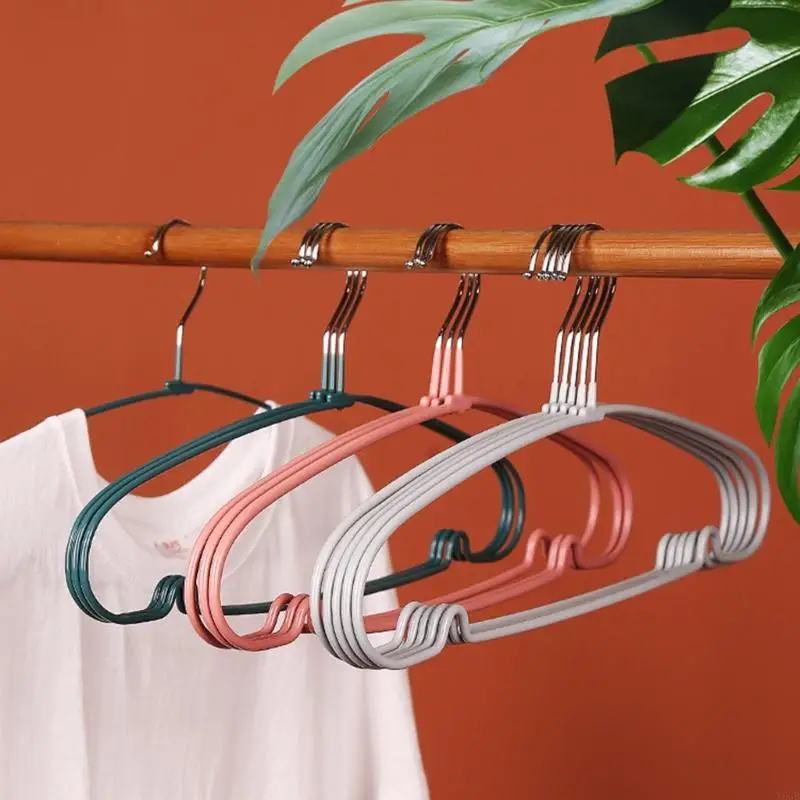 

10PCS Plastic Clothes Hangers With Anti Slip Design Space Saving Closet Organizers For Shirts Jackets Dresses Home Use Y5GB