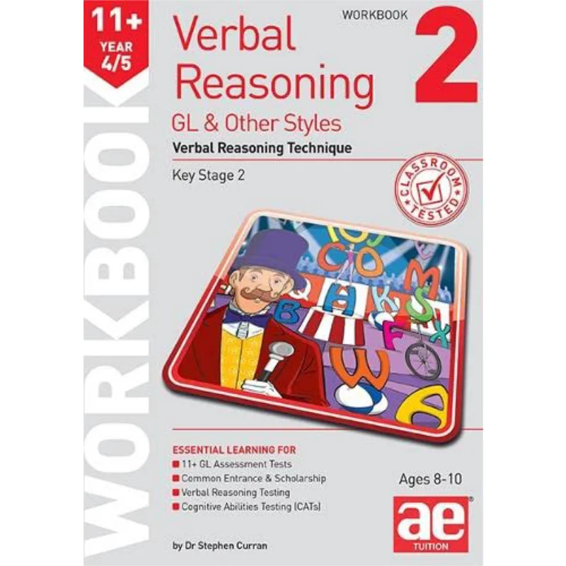 

11 Verbal Reasoning Year 45 GL Other Styles Workbook 2 Verbal Reasoning Technique Dr Stephen C Curran 9781911553502