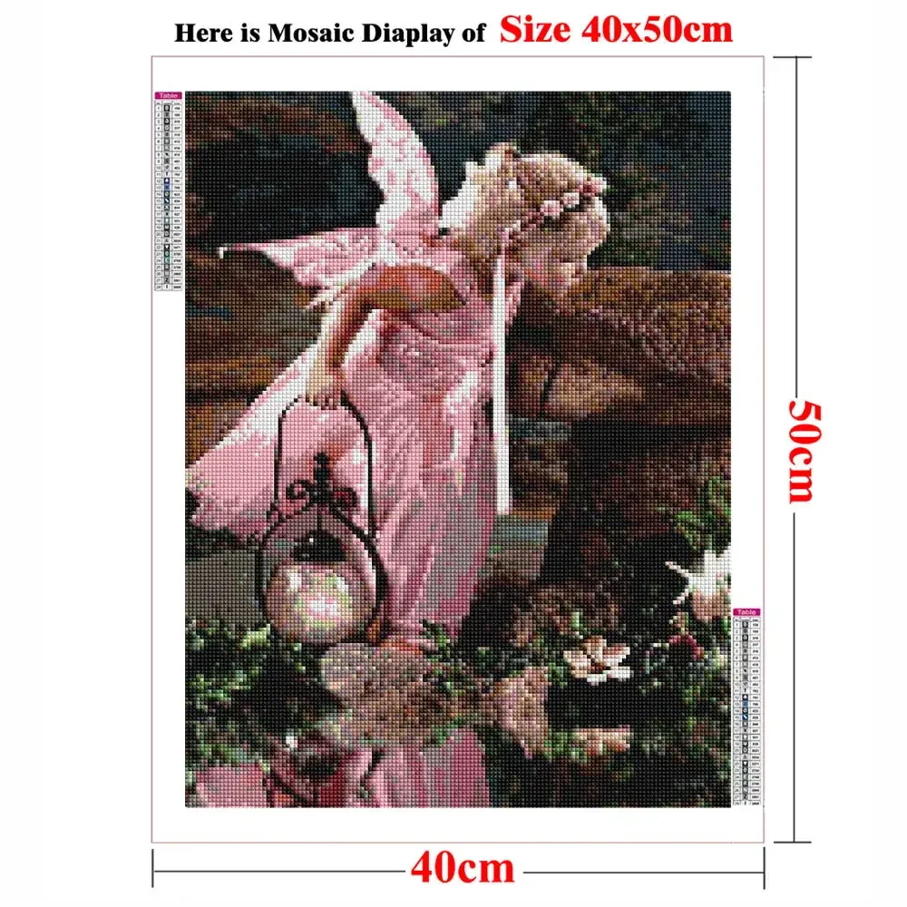 Diy 5D Magical Elf Butterfly Fairy Little Girl Full Diamond Painting Kits Art Paint With Diamonds Cross Stitch Handicraft Art