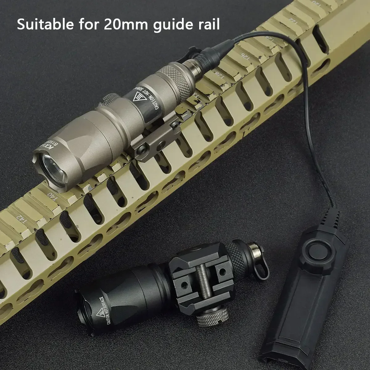 Surefir Tactical Flashlight M300 M600 M600C Scout Light With Dual Function Pressure Switch 600 Lumen Hunting Weapon Gun Light