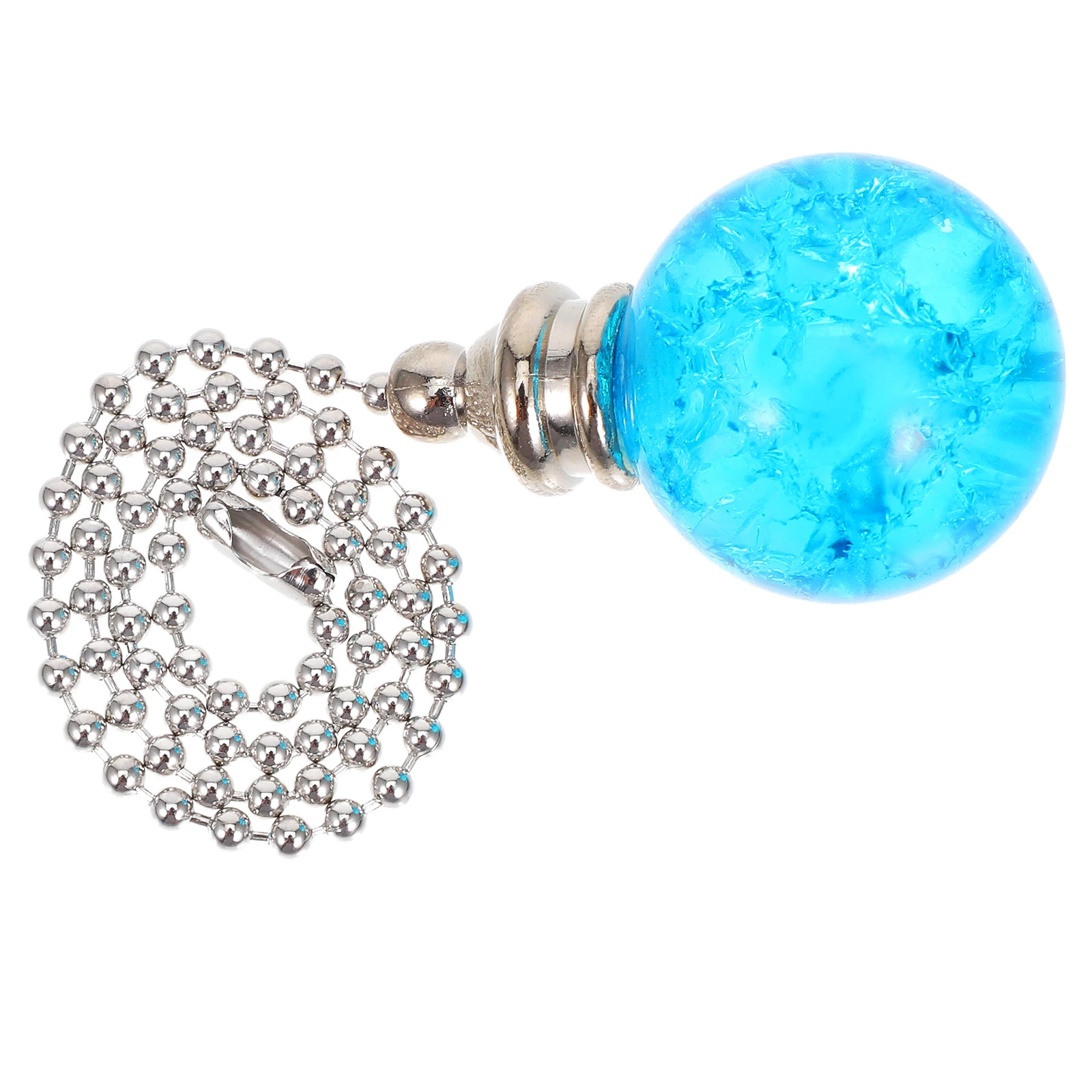 

2PCS Crystal Ball Ch Chain Fan Pulls Ceiling Fans Lights Extender Glass Decorative Pendant Lighting Accessories