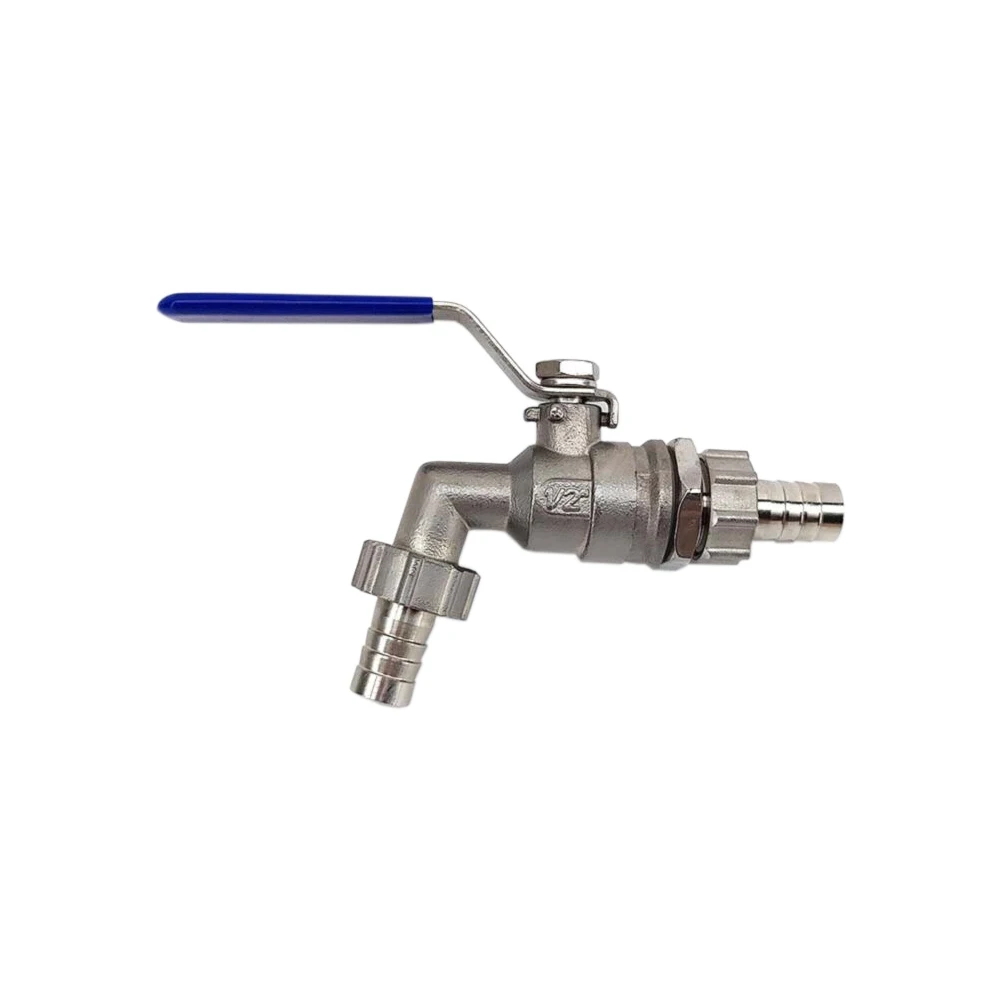 KegLand Stainless Steel Tap Faucet with Barb Connector for Brewzilla Machine Home Brewing Appliance
