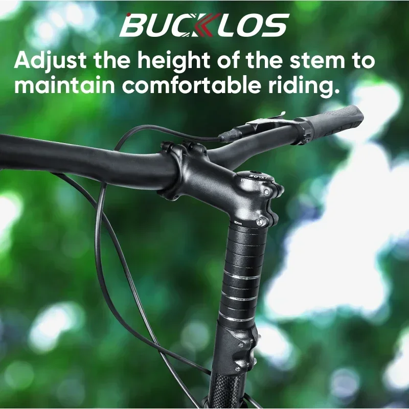 BUCKLOS Bike Handlebar Stem Height Extender CNC Aluminum Alloy Bicycle Fork Extension Adapter MTB Handlebar Riser Road BMX Parts