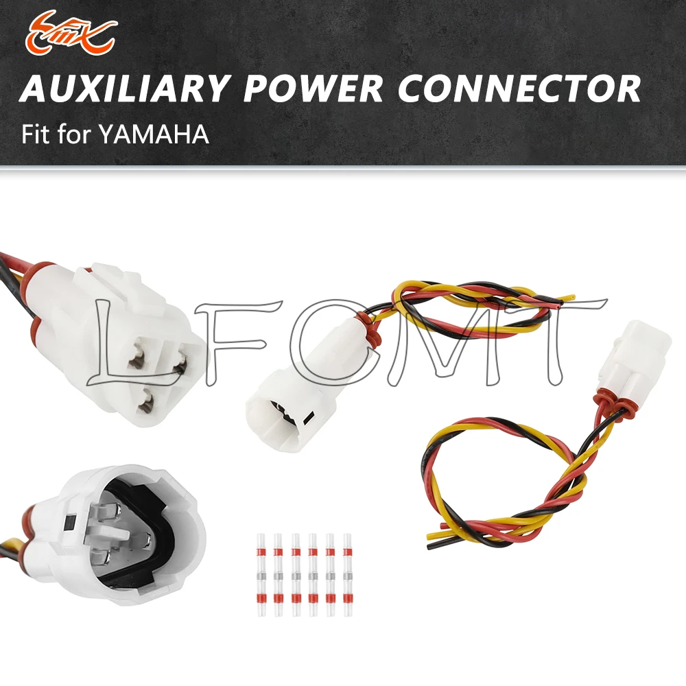 Fit for Tenere700 XTZ700 Tenere 700 Rally Tenere World Raid 3 Pins Auxiliary Power Cable Adapter Power Outlet Splitter Connector