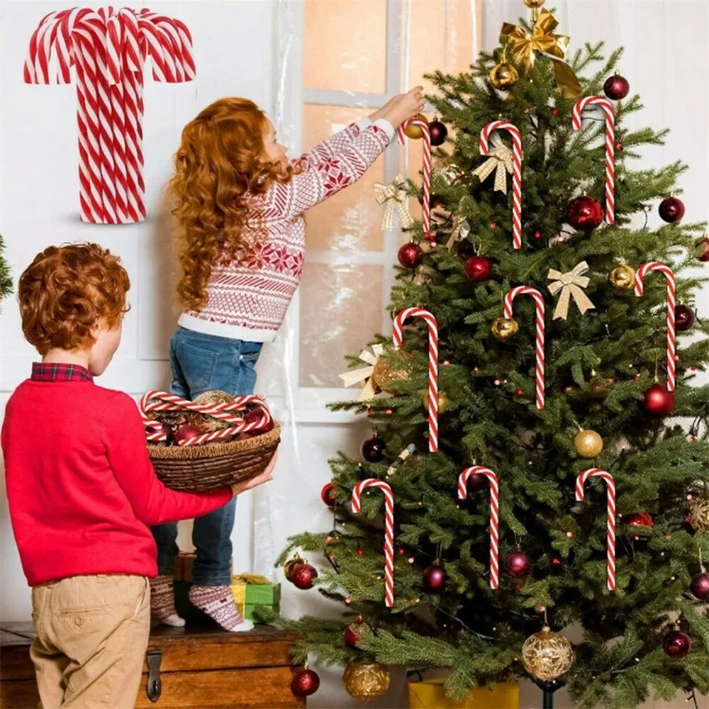 LED Solar Candy Cane Light Christmas Decorative Light Outdoor Waterproof Christmas Wedding Garden Party Xmas Tree Decor  Lamp