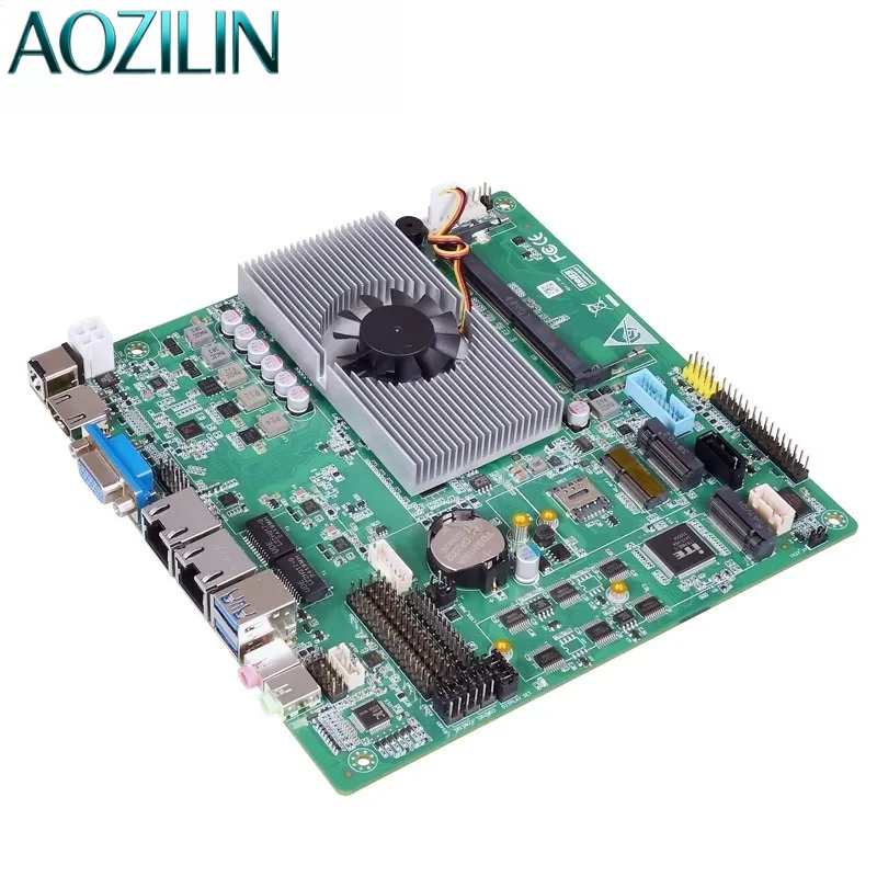 AOZILIN Mini ITX Kiosk Motherboard 2LAN 6COM Multi Display DDR4