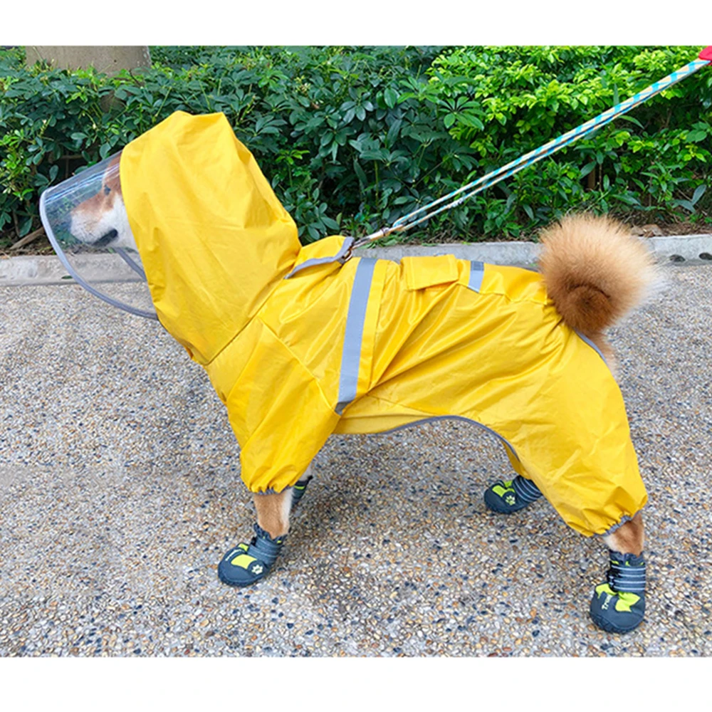 

Puppy Clothes Polyester Raincoat Dog Clothes Rainproof Pet Clothes Windproof Kitten Clothes Fashion Coat Durable Dog Jacket