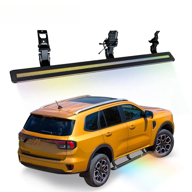 High Quality Aluminum Alloy Automatic Electric Retractable Side Step Running Board For Everest U375 U704 2015-2025