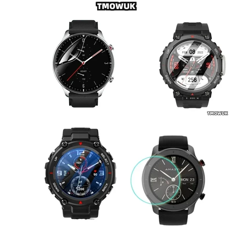 

​​For Amazfit GTR 42 47mm T Rex 2 3 T-Rex Pro 3 Ultra – Ultra-Thin Tempered Glass, Anti-Smudge​​