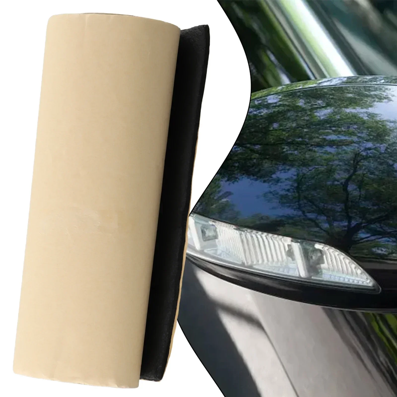 1x 50x20cm Rubber Protect Garage Wall Protector Foam Protection Car Door Wall Protect Bumper Safety Parking 6MM