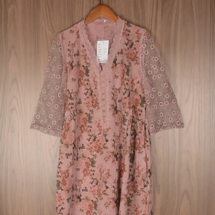 Vintage Haax lin couleur Pure Midi Dr Ele dame banlieue Sle taille haute a-ligne jupe ort Sve rond Ne Dr