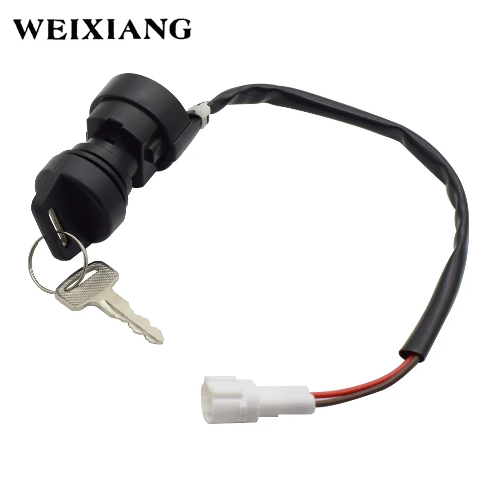 Interruptor de encendido de 2 llaves para motocicleta, interruptores de arranque de llave de encendido ATV para Yamaha Banshee 350 YFM 350 2002 2003 2004 2005 2006