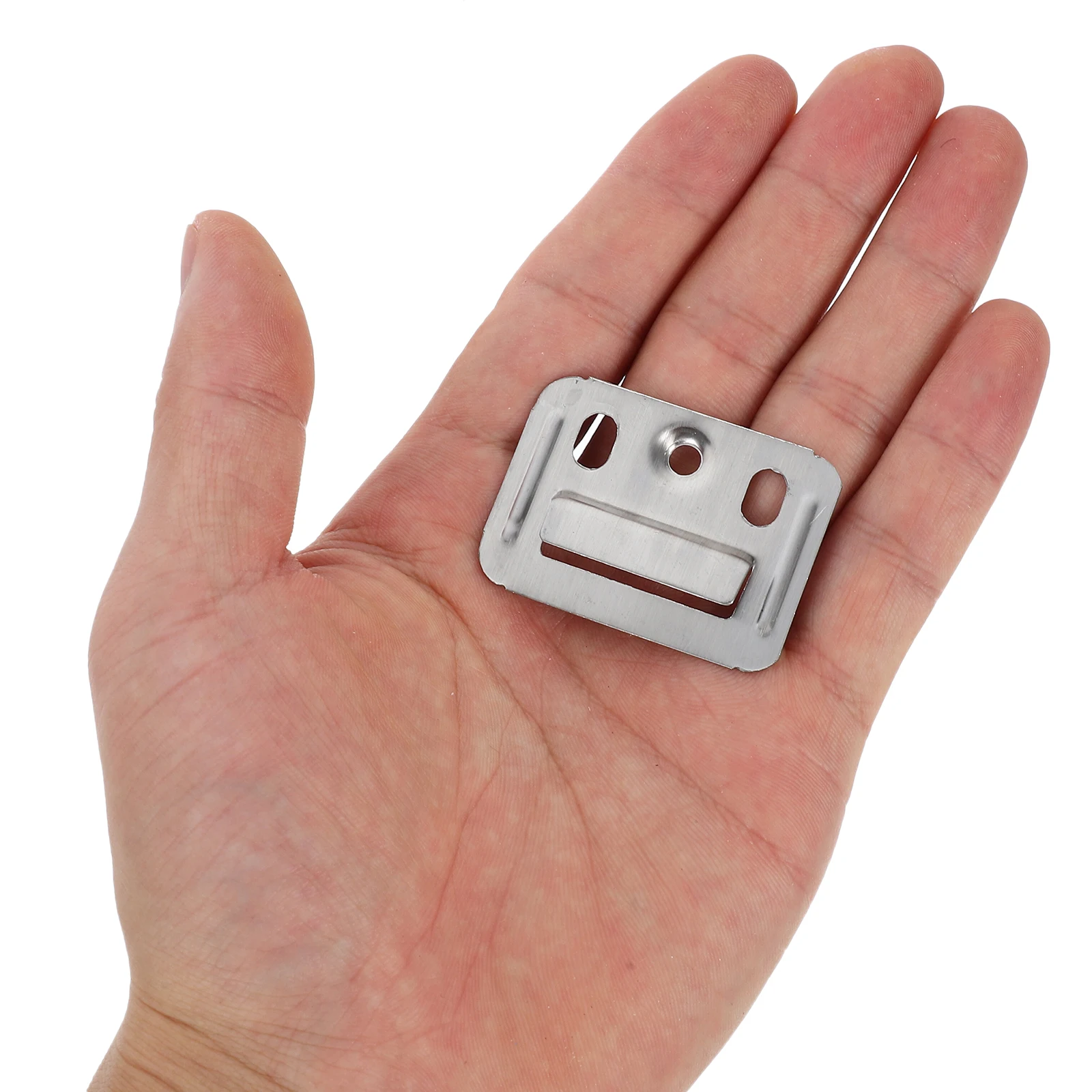 

100pcs Stainless Steel Quick Loading Plate Accessories 43x32 Wall Panel Buckle Clamps Fixing Pieces Bamboo Wood Fiber Panels