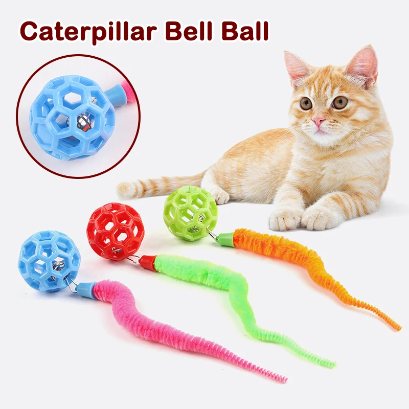 Stuiterende bal met staart Kattenspeelgoed Interactief speelgoed voor katten Kleurrijk stuiterend balspeelgoed Puzzel Plagen Kat Bijtbestendig speelgoed Dierbenodigdheden