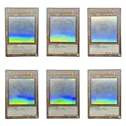 Yu-Gi-Oh Holographic Laser Card Dark Magician Girl 5D's Stardust Dragon 6 sheets DIY Action Toy Figures Anime Game Collection