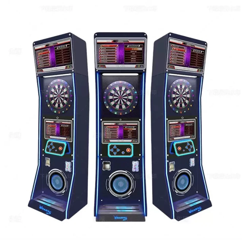 Fully Automatic Electronic Standing Darts Machine Indoor Leisure Sports Competitive Dart Games Target Party Arcade Coin English