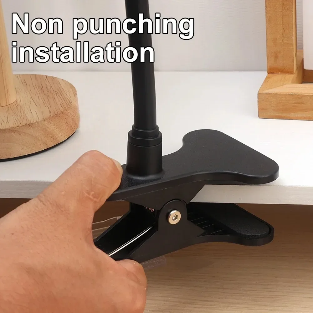 1/2 Pcs Universal No Punching Clip Mount Webcam Stand Attaches To Crib for Baby Monitor Home Flexible Twist Mounting Bracket - Image 4