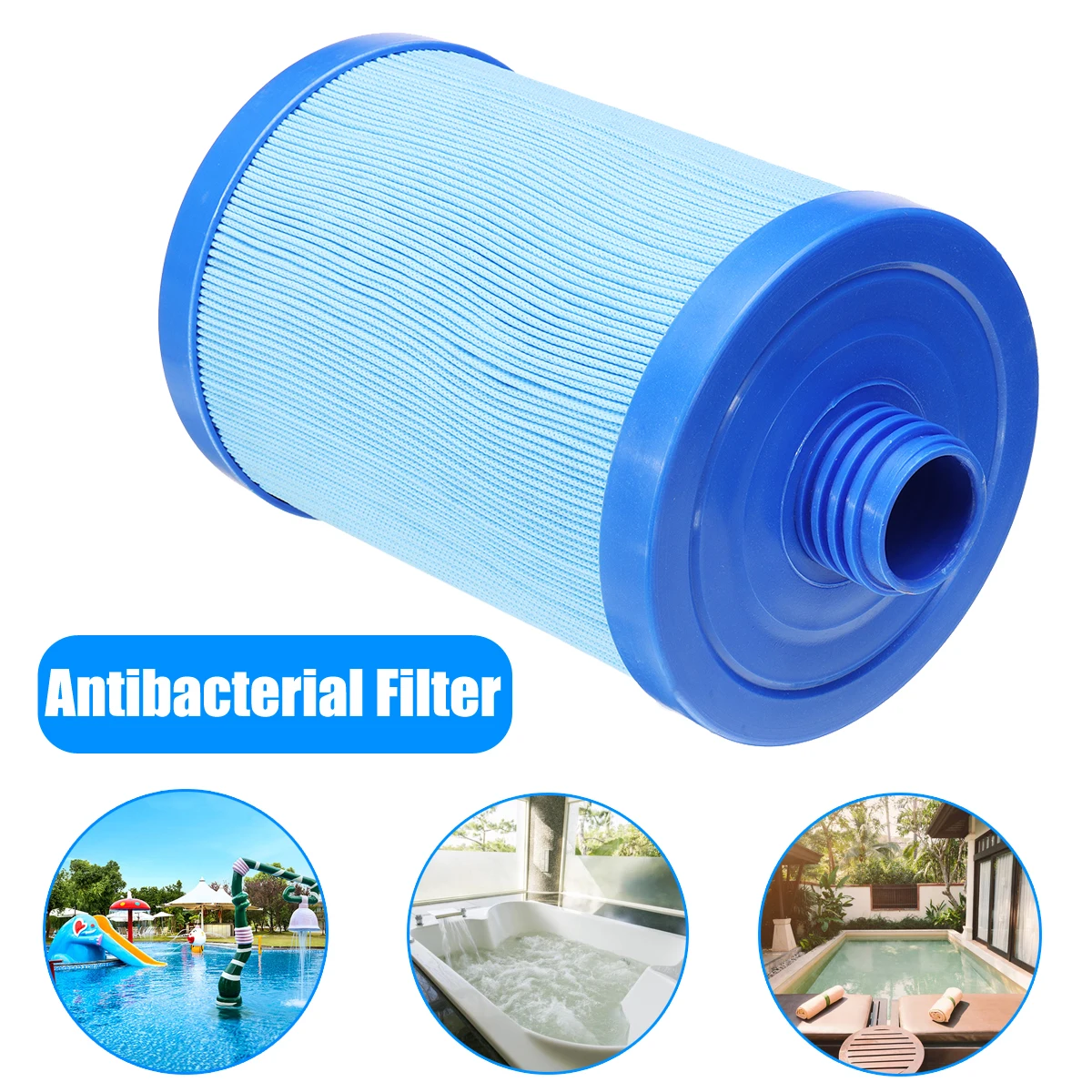 Spa Filter Element For 6CH-940 PWW50 243x150MM with 40mm Hole Hot Tub Filter Cartridge System Element Swimming Pool Accessories