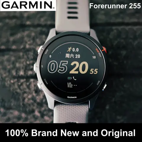 Garmin Forerunner 255 Professional Running Smartwatch 1.3'' Color Screen 14 Days Battery Life 5ATM Waterproof GPS Sports Watch