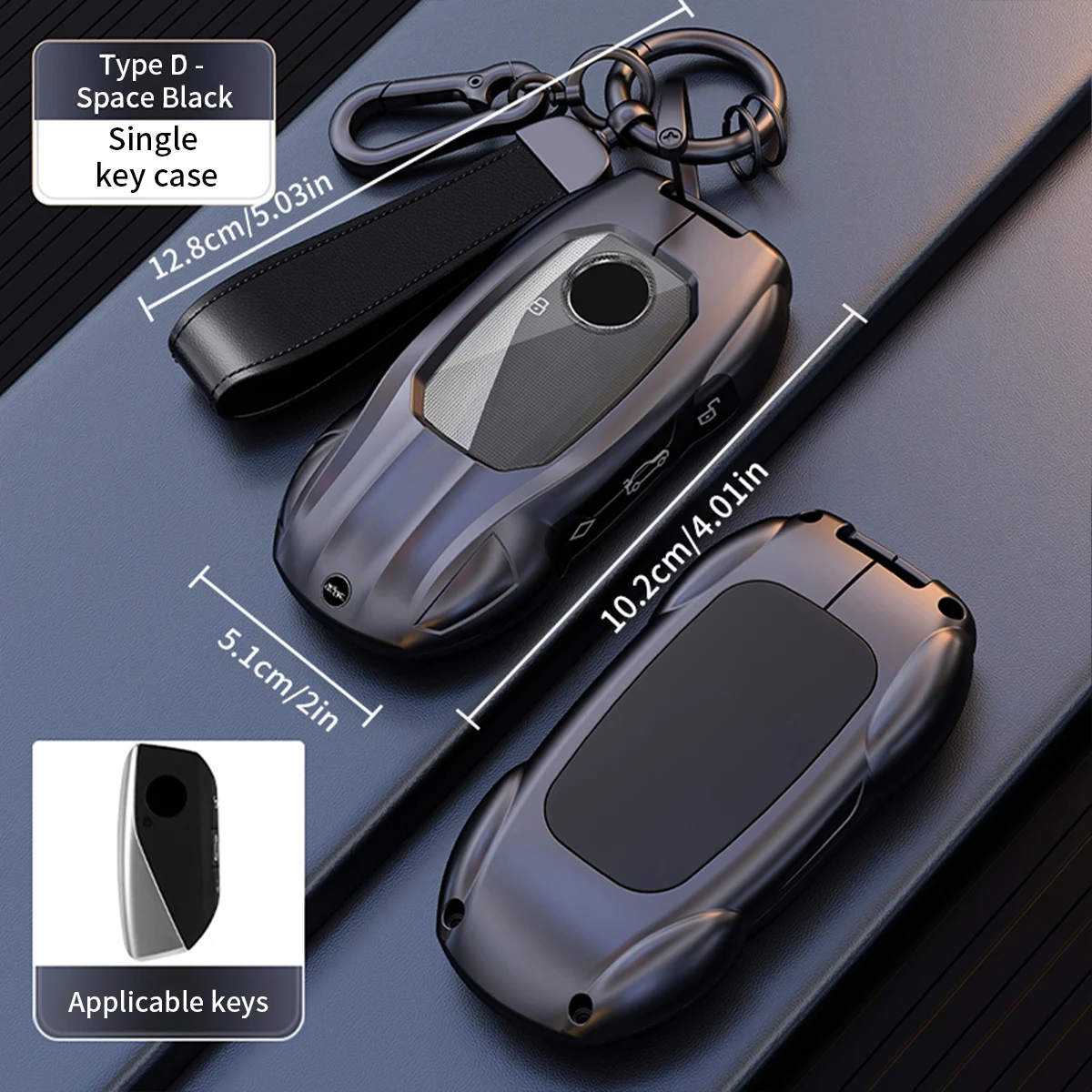 Zinc Alloy Car Key Case for BMW X1 U11 X7 i7 G07 XM G09 I7 G70 X5 G05 LCI IX IX40 I20 U06 G81 M3 Series 5 7 G60 Keychain 3