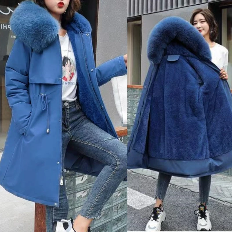 

New In Coats & Jackets Women's Winter Padded Jacket Loose Casual Outerwears Fleece Hodded Windbreaker Elegant Office Lady's Coat