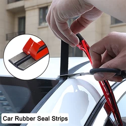 Rubber Car Seals Edge Auto Roof Sunroof Sealing Strip Windshield Sealant Protector Trim Noise Insulation Car Accessories 14/19MM