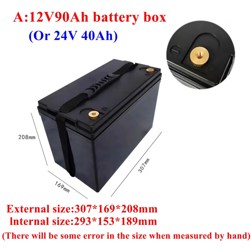 Lithium Battery Box Big Shell Power Bank Case plastic boxes Can DIY 12V 90AH 100AH 120AH 150AH 200AH 250AH 300AH 24V 50AH