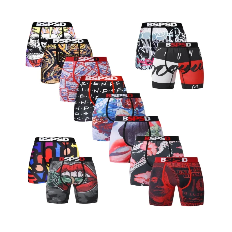 

Men Underwear Boxers Fashion Breathable Comfy Mens Trunks Plus Size S-XXL Man Swimming Underpants Men's Panties Boxers Briefs