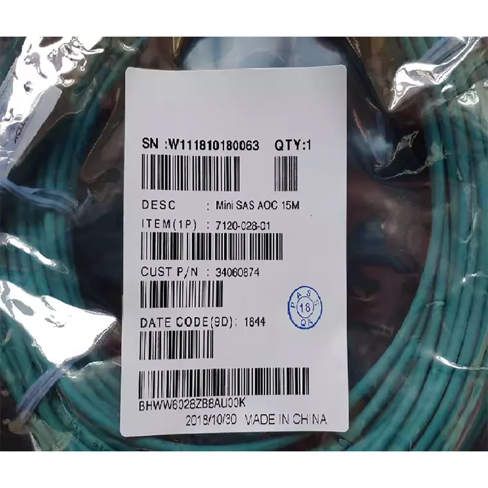 Connecting Cable For HUAWEI TDK Mini SAS HD AOC 15M SFF-8644