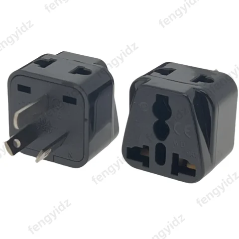 Austrália, nova zelândia, china adaptador de tomada de alimentação, adaptador de viagem au 2 em 1 eua tomada aterrada universal tipo i-argentina