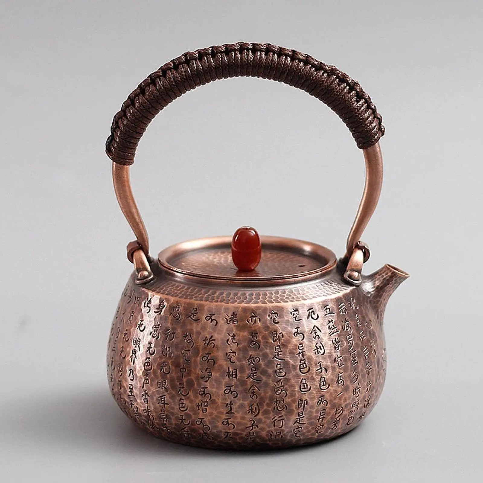 

Copper Tea Kettle 1300ml with Insulated Handle Teawear for Camping Tea House