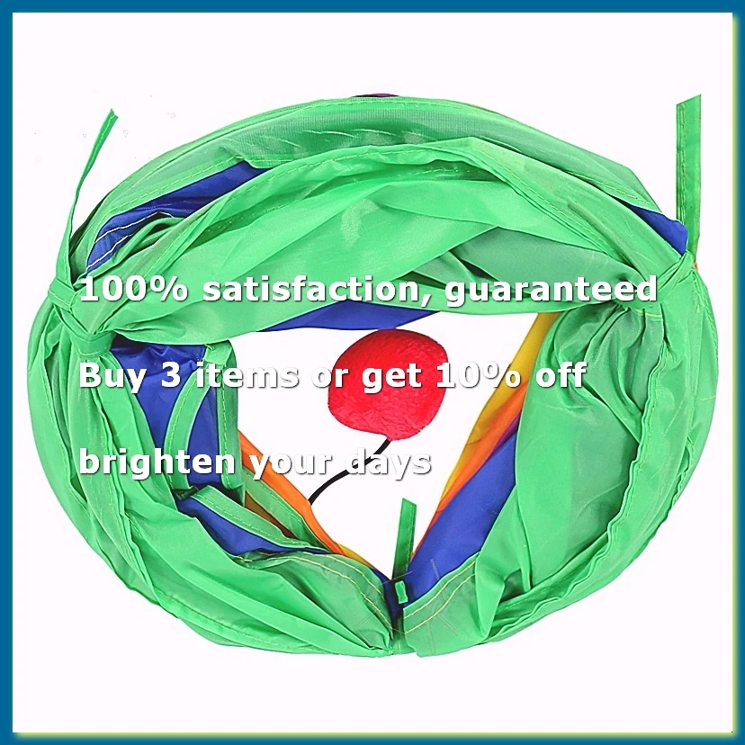 ●Cat Tunnel Pet Tube Play Toy Indoor Outdoor Kitty Puppy Toys for Puzzle Exercising Training-ABFB