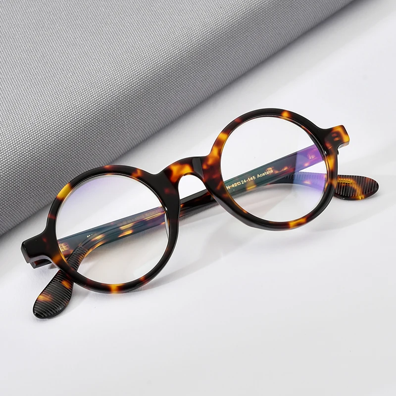 HEPIDEM Acetate Glasses Frame Women Vintage Retro Round Eyeglasses High-end Japanese Handmade Spectacles Thick Eyewear Zolman