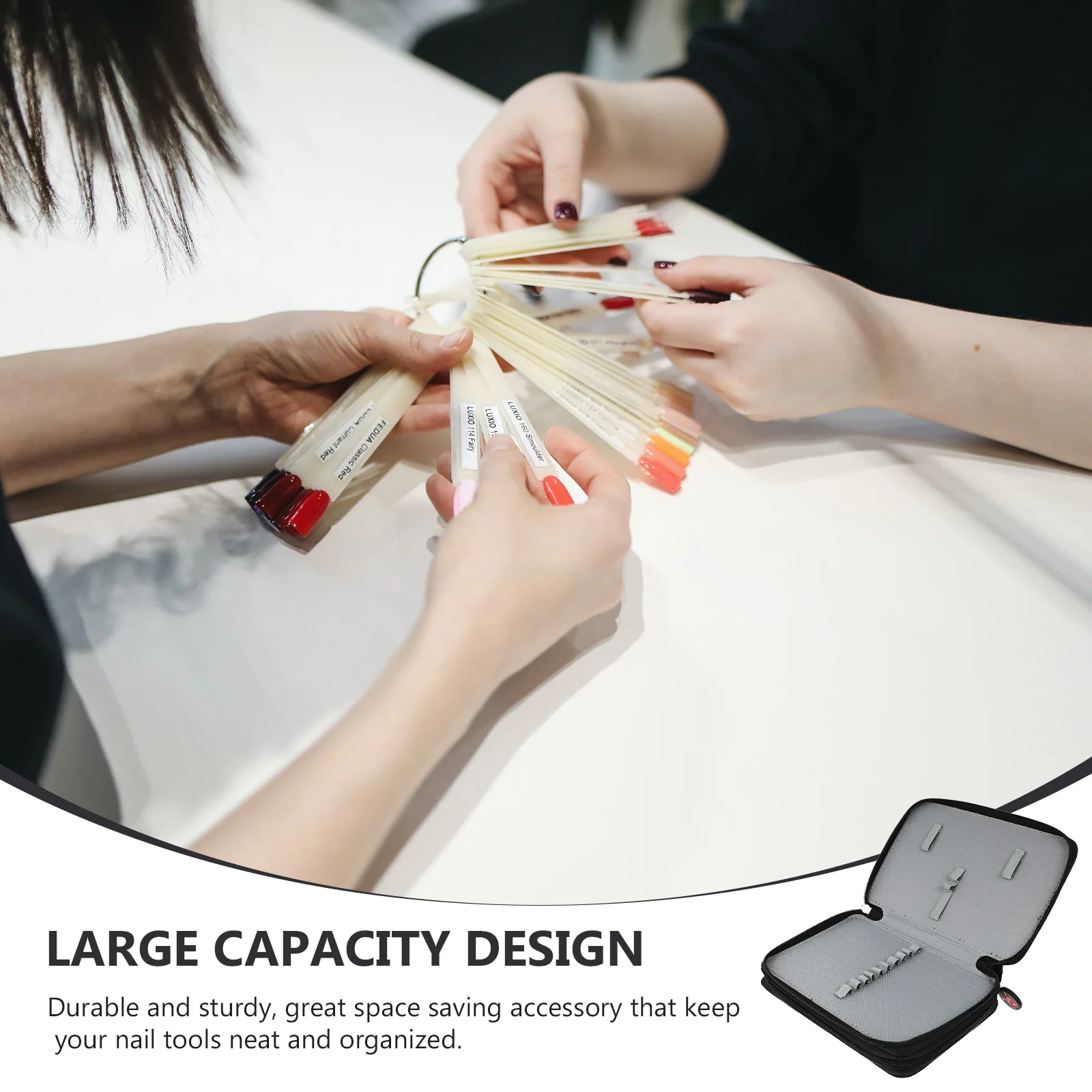 

Premium Cloth Large Capacity Nail Art Brush Bag Travel Pouch For Manicure Pen Holder Waterproof Portable Storage Organizer