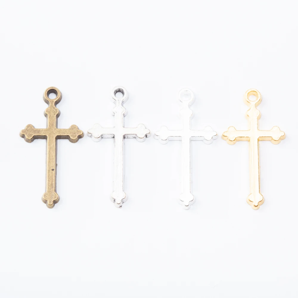 60pieces (cross) vintage zinc alloy charm metal pendant DIY jewelry discovery making accessories 1785