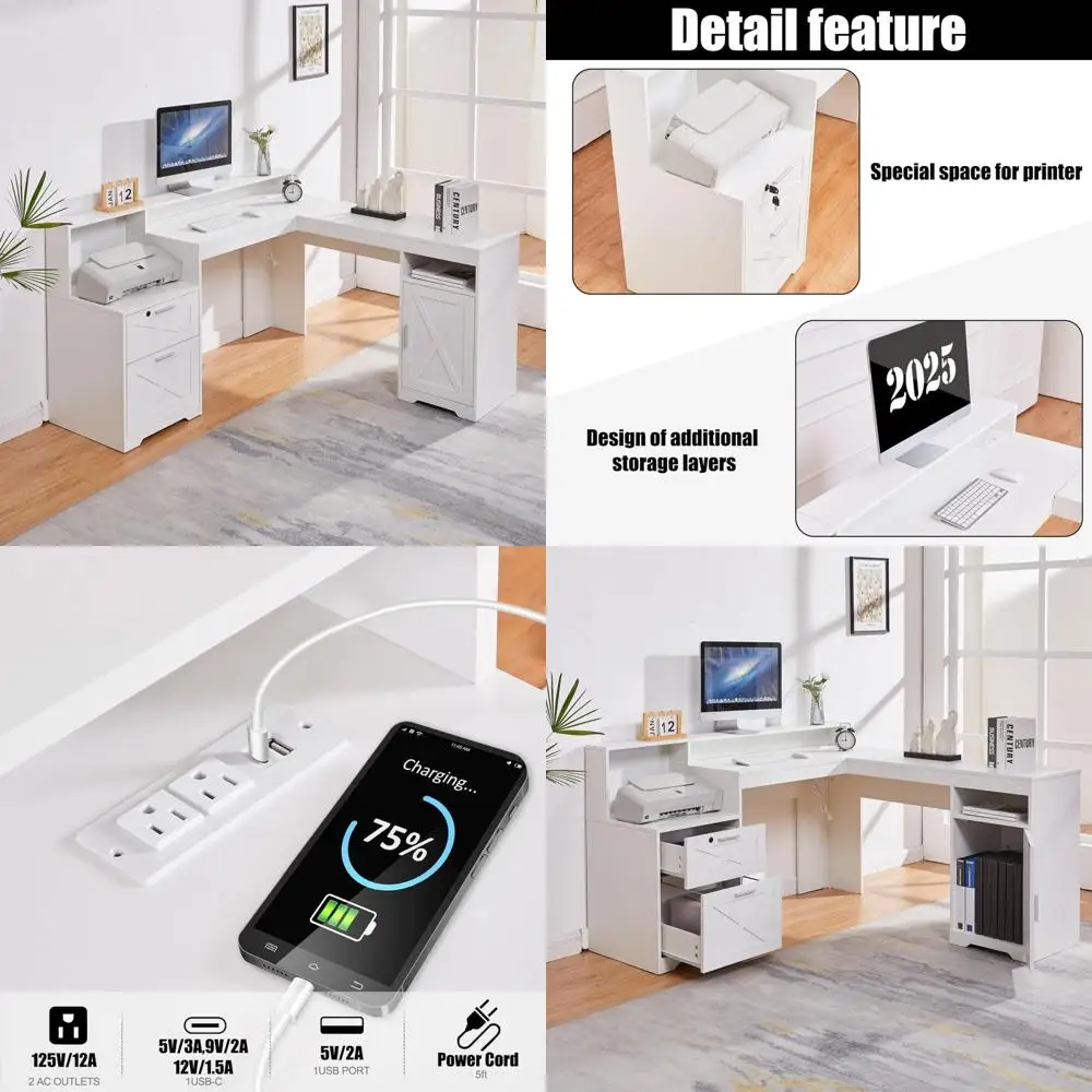 L-Shaped 60" Execut…