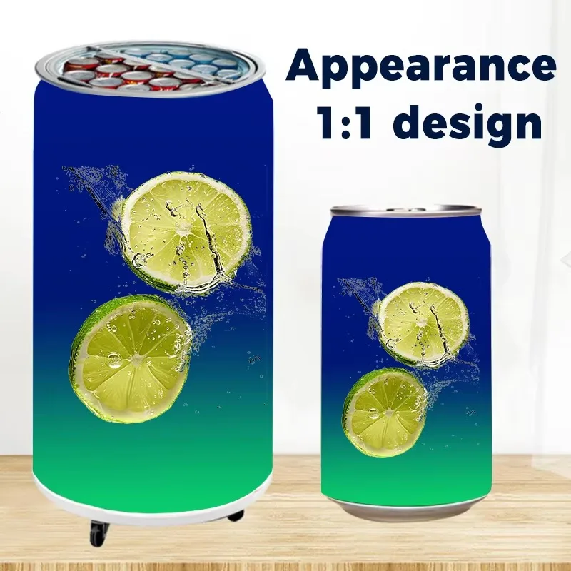 500 Nit High Bright Can Bottle Flexible LED Screen Built-in CMS Indoor Creative Commercial Advertising Display