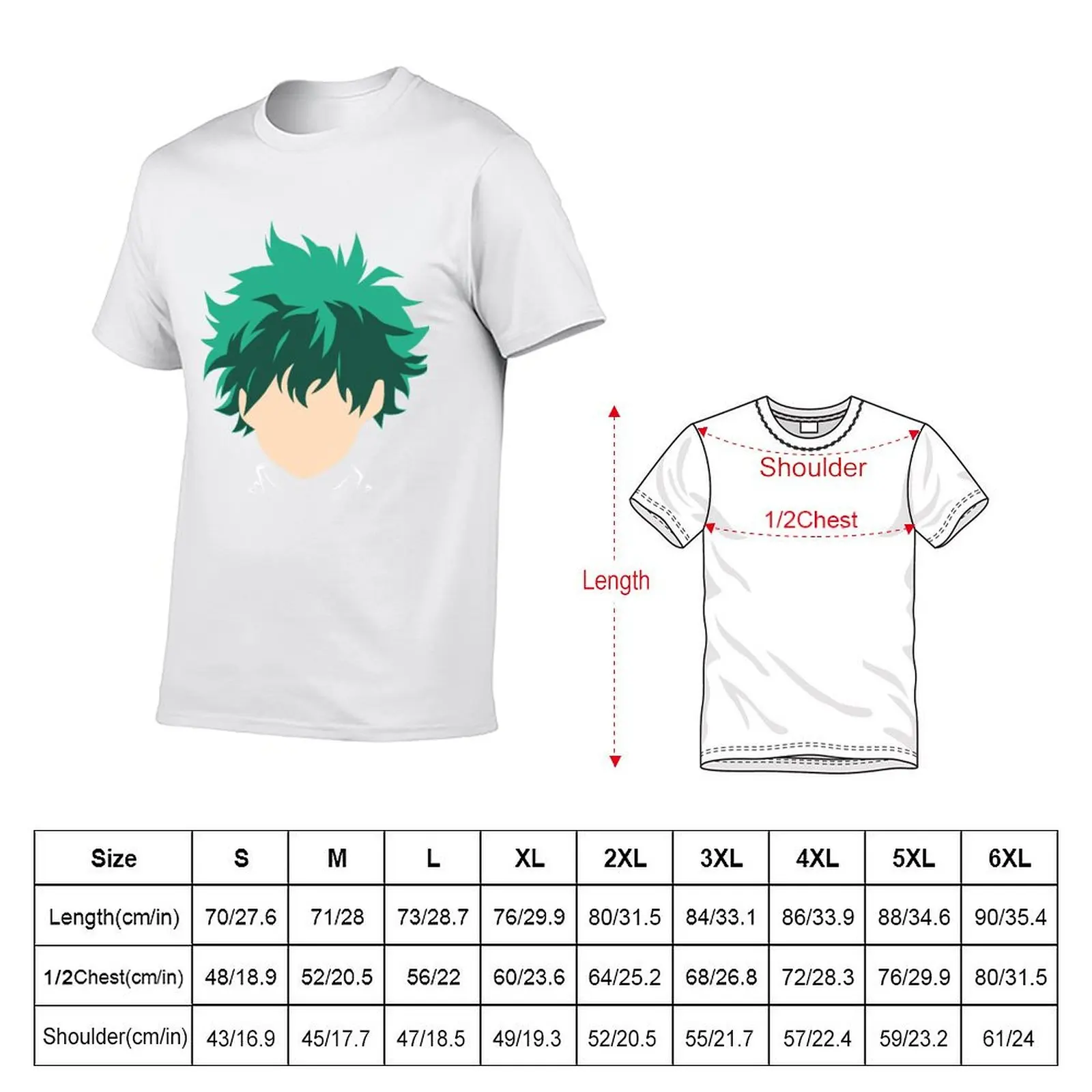Deku T-Shirt t shirt men 100% cotton luxury brand man t shirt heavy cotton T-Shirt