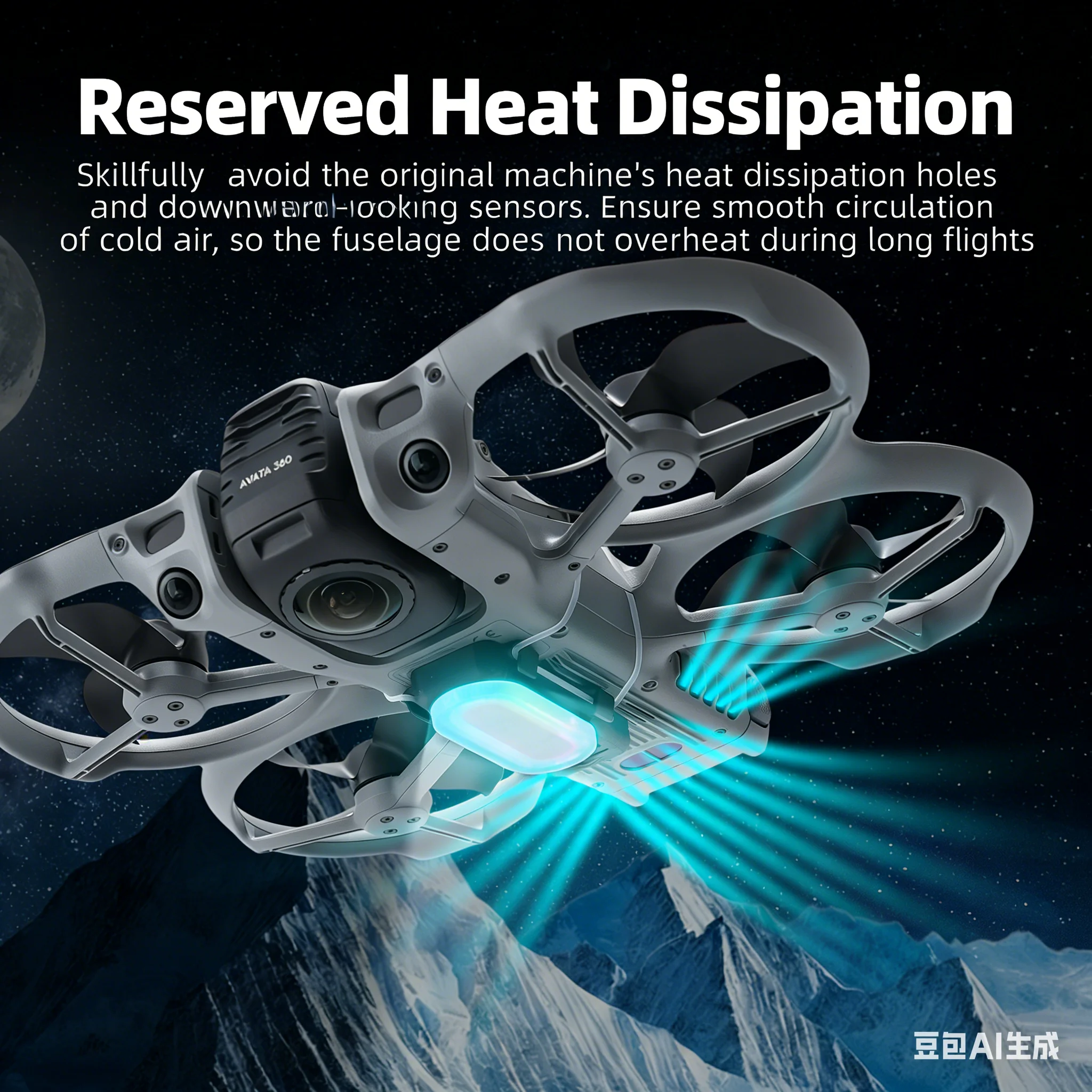 LED Searchlight Night Flight L - Drone Led Light ulasan dan harga
