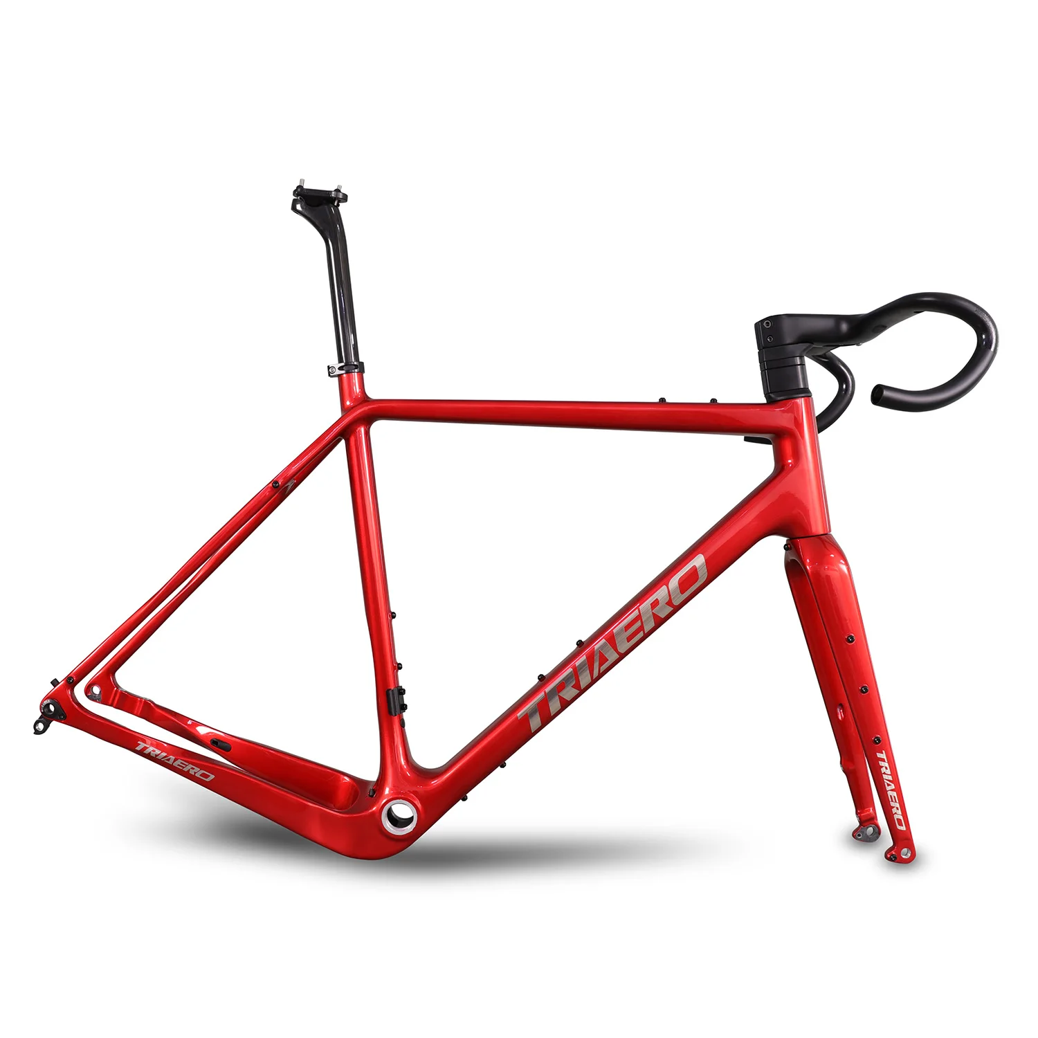 ICAN GJ02 Gravel Disc Brake Carbon Cyclocross Bike Bicycle Frame Internal Cable Routing Max Tire MTB 29er x 1.95 Road 700Cx45mm