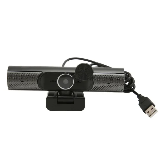 Webcam USB 4K avec mise au point automatique, haut-parleur HiFi, réduction du bruit, micro, caméra P