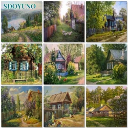 SDOYUNO Acrylic Painting by numbers For Adults Picture Paint Landscape Coloring by numbers Art supplies Home decor