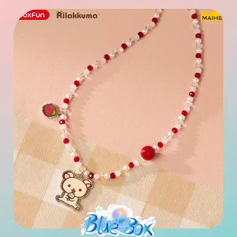 

Authentic Maihe BOXFUN Rilakkuma Gulu Gulu Necklace Charm Blind Box Couple Birthday Gift Kawaii Collectible Decoration In Stock