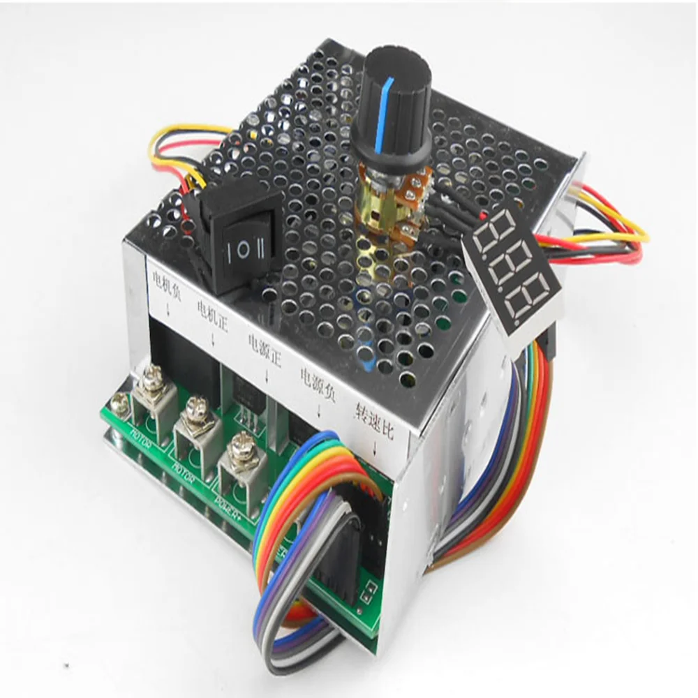 DC10-50V 60A PWM DC Motor Speed Controller Current Adjustable LED Digital Display PWM 0-100%speed regulator