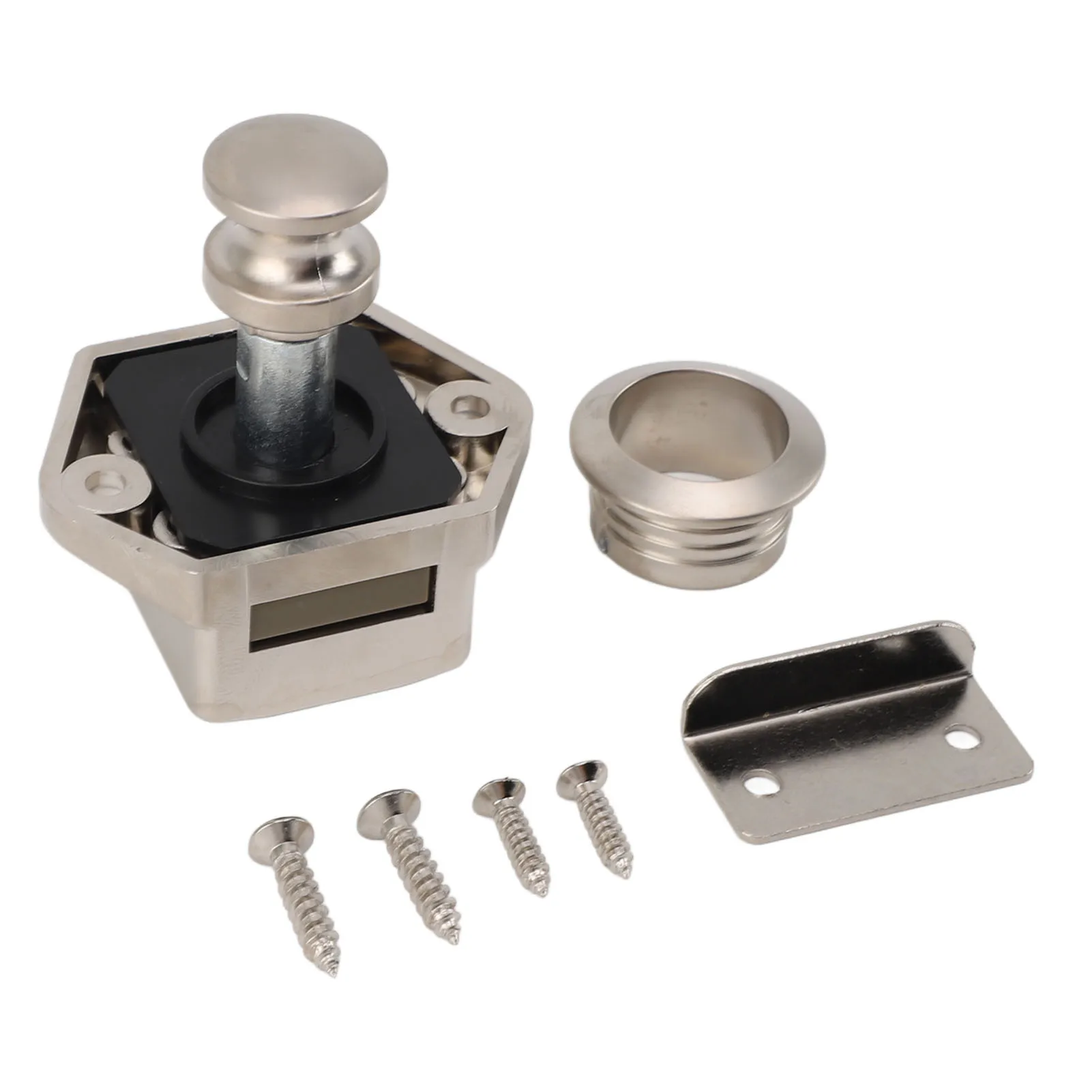 RV Cabinet Drawer Lock for Other Furniture Boxes Zinc Alloy RV Cabinet Mini Push Button Latch Lock Push Button RV Cabinet Lock